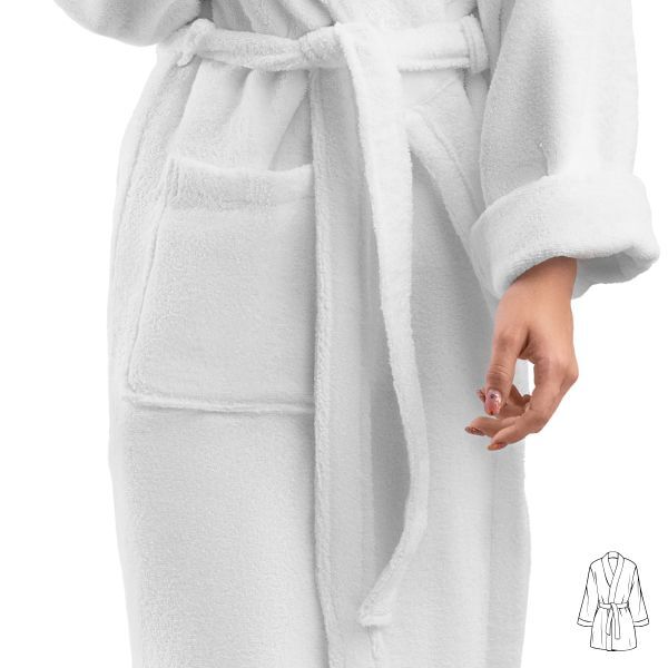 Белые махровые халаты